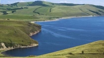 Krasnoyarsk reservoir, Ryssland