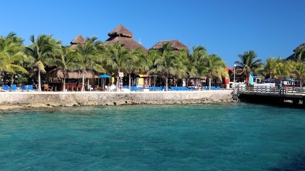 Temperatura de agua en San Miguel de Cozumel en el Caribe ahora